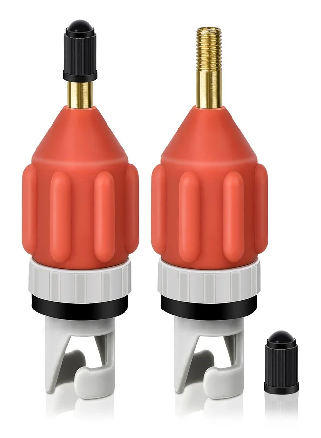 Crvewom Stand Up Paddle Board Pump Adapter Set (2 Pieces) Premium Air Valve Connector for Inflatable Kayaks and Boats 4yowu