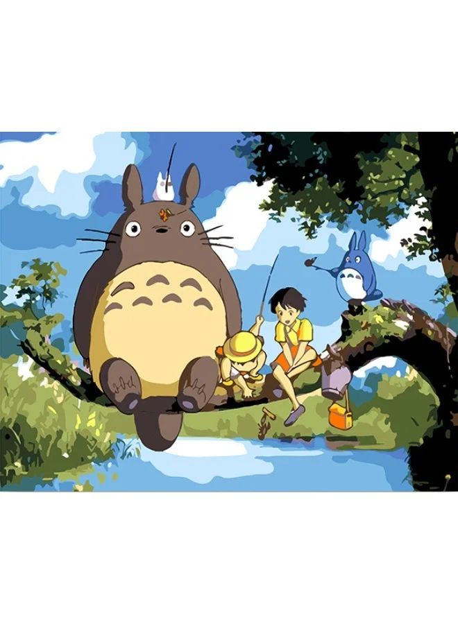 Anime Fishing Forest Spirit Jigsaw Puzzle Premium Paper Educational Game (1000 Pieces) o4uea