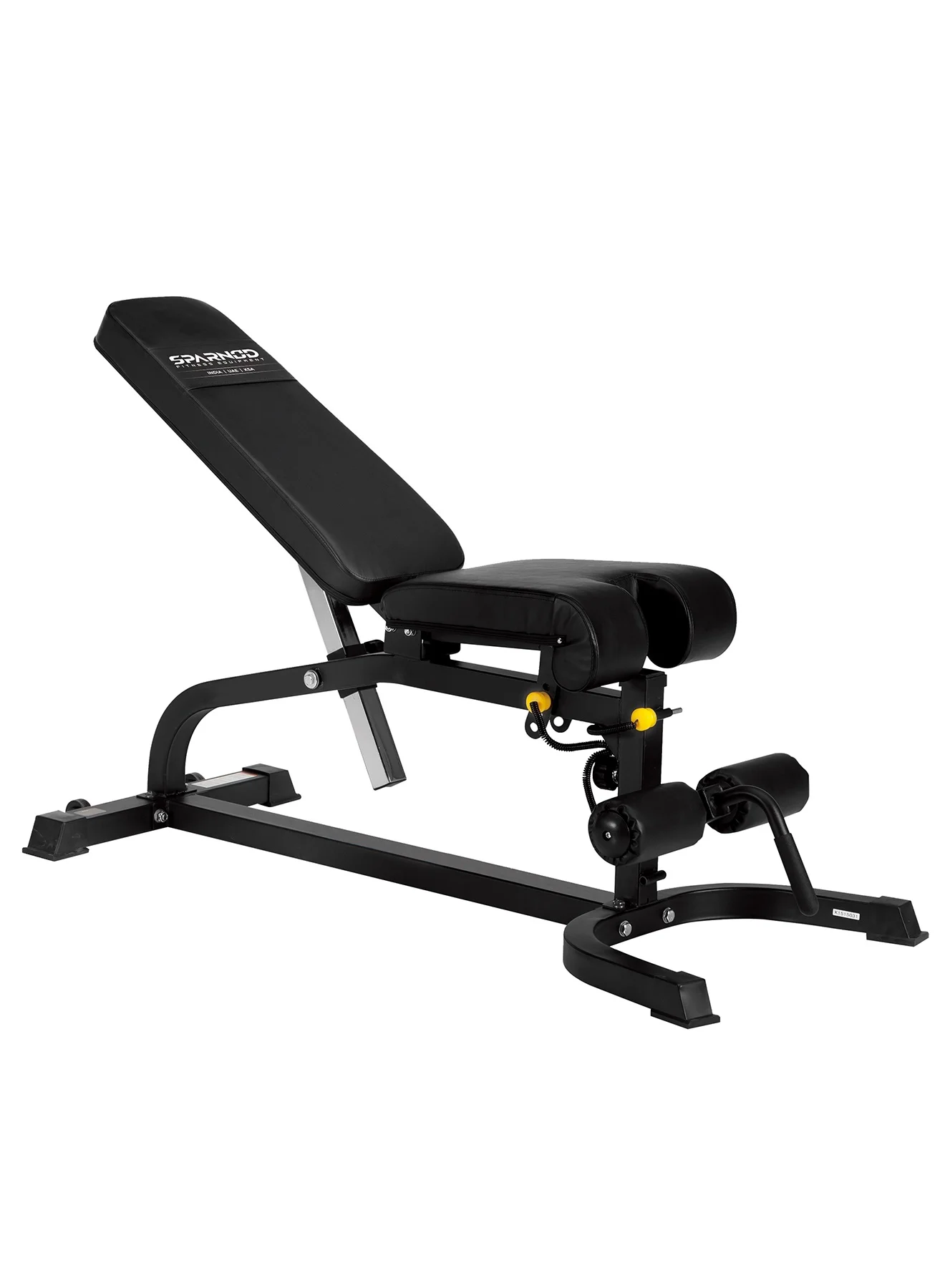 Premium Multifunction Adjustable Workout Bench (Black, 150 kg Capacity) - Foldable Steel Frame for Full Body Strength Training xek3f
