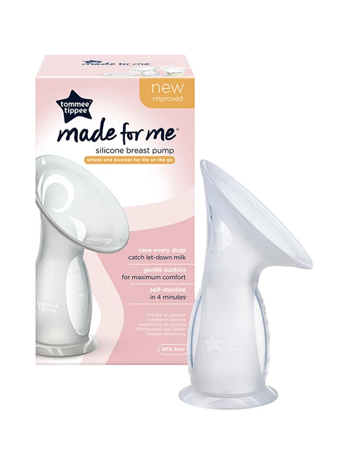 Manual Silicone Breast Pump and Milk Catcher with Sterilizing Lid (100 mL) 93cjy
