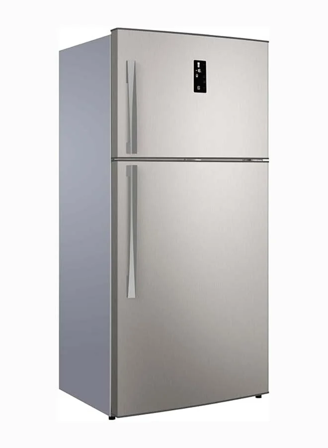 GREE Double Door Top Mount Refrigerator with Intelligent Inverter Compressor and Electronic Temperature Control (Silver, 500 L) wmd52