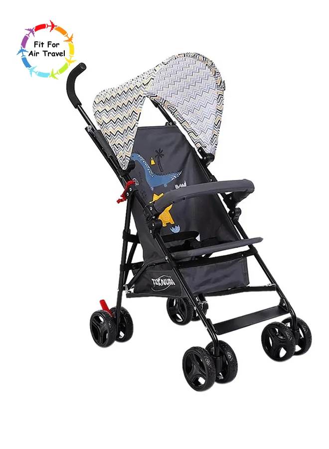 TEKNUM Eco Lite Stroller Lightweight Compact Foldable Design (Yellow Wave, 15 kg Capacity) 21q7m