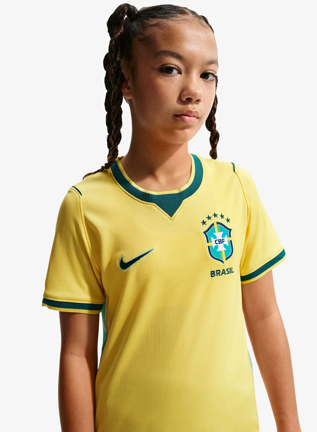 Athletic Brazil 2026 Home Jersey Youth Soccer Shirt (Yellow, Kids) ym761