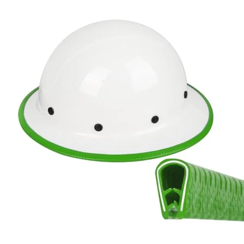 GREEN DEVIL Full Brim Hard Hat Guard Strip Protective Helmet Edge Cover (Green, 930 cm) kl683