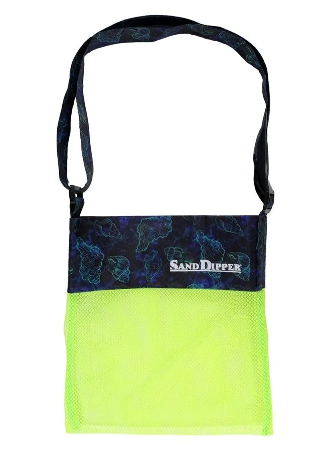Sand Dipper Shell Collecting Beach Bag with Adjustable Shoulder Strap (Mesh Design, Kids and Adults) hk3jy