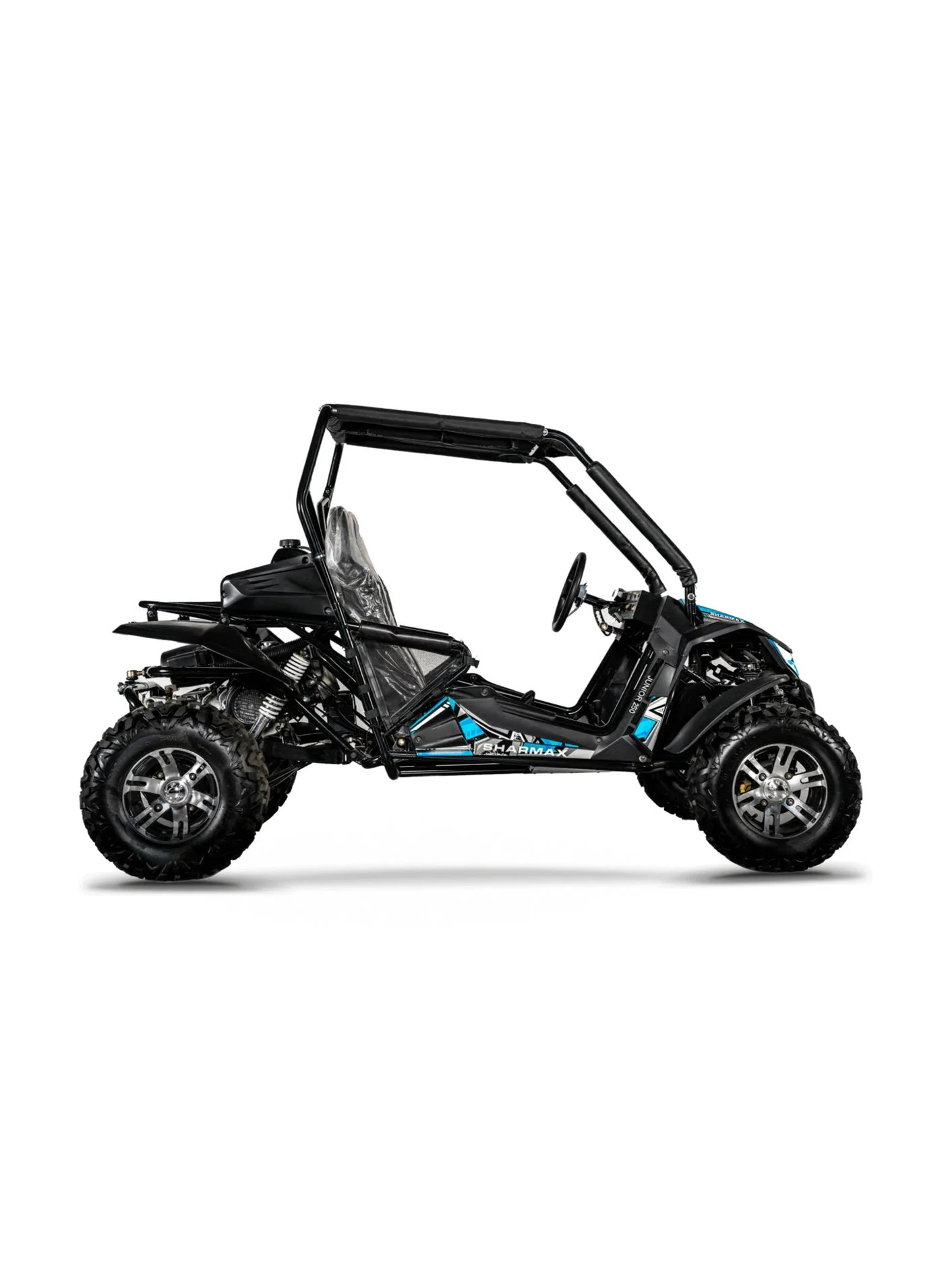 SHARMAX Junior 250 200cc 4-Stroke Youth ATV, Electric Start, Hydraulic Disc Brakes, Speed Limiter, Safety Belt (For Kids, 200cc) gacis