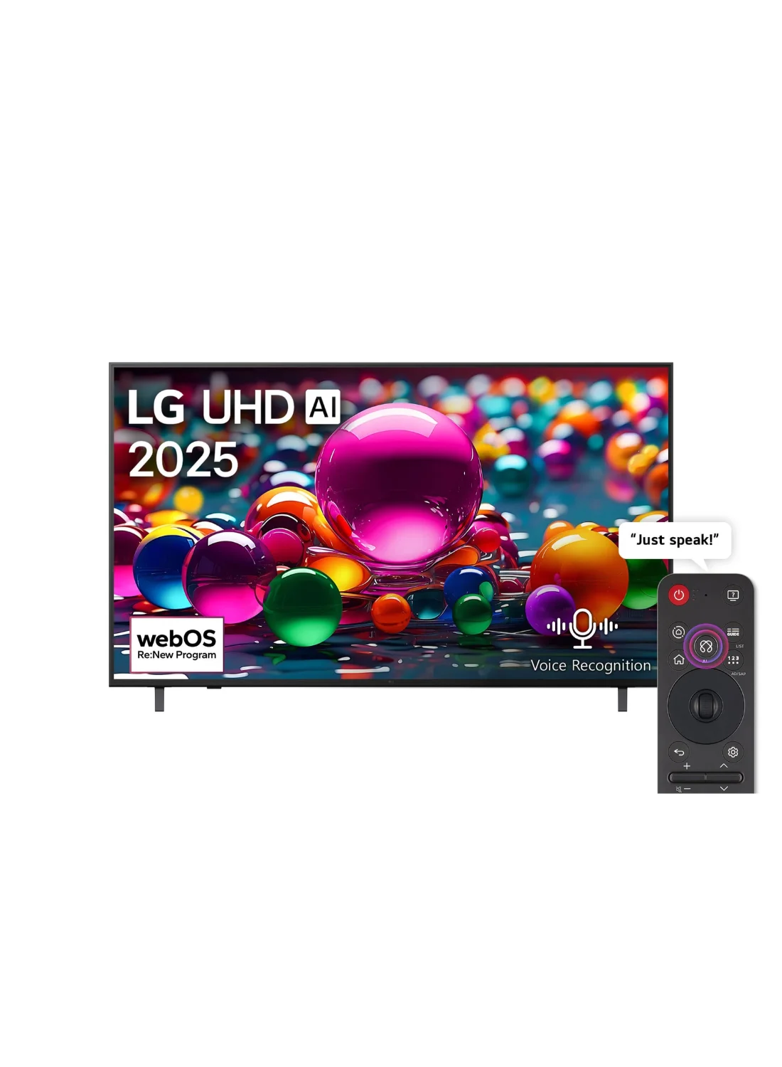 Premium 55-inch 4K UHD Smart TV with AI Magic Remote and HDR10 (Black, 139.7 cm) lyvw7