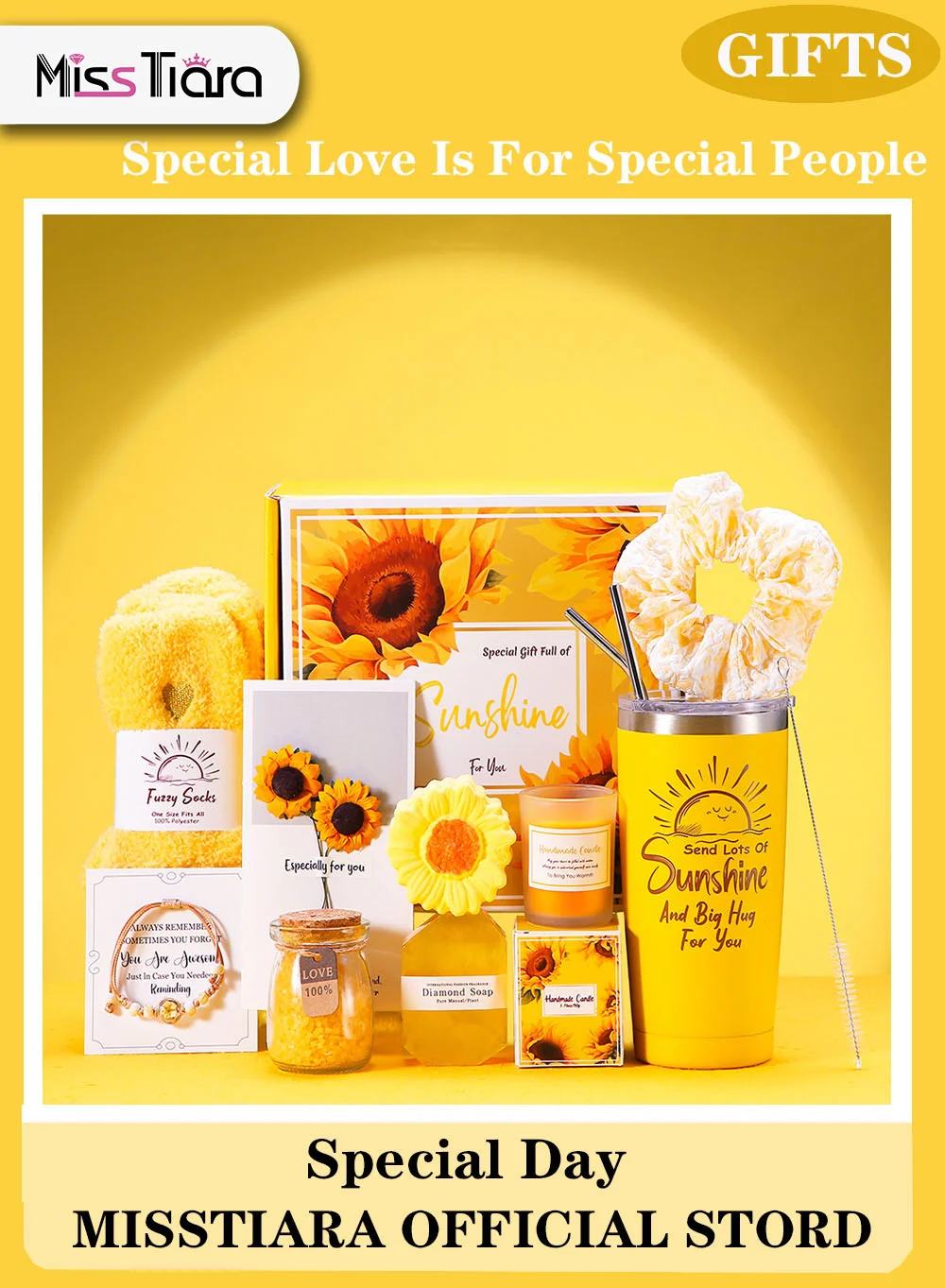 MissTiara Premium Gift Basket Set for Women Elegant Self-Care Collection for Birthday Anniversary (1 Piece) qu4v5