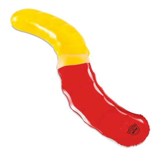BigMouth Inc Inflatable Gummy Worm Pool Noodle Premium Floating Decor for Kids and Adults (150 cm) tjojt
