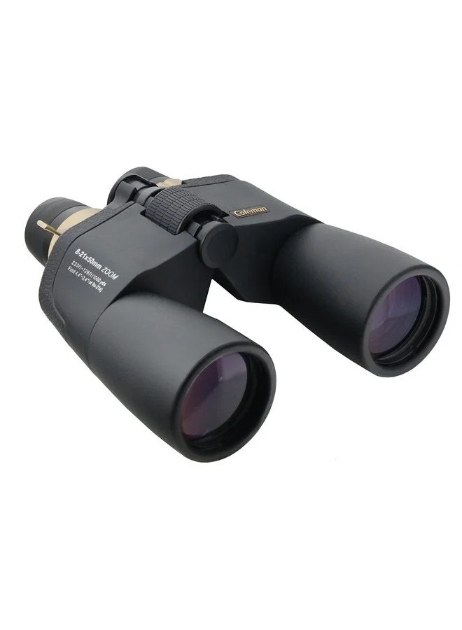 Premium Zoom Binoculars 8-21x50 Full Size Optical Lens for Outdoor Bird Watching and Travel (Black, 50mm) mm6dp