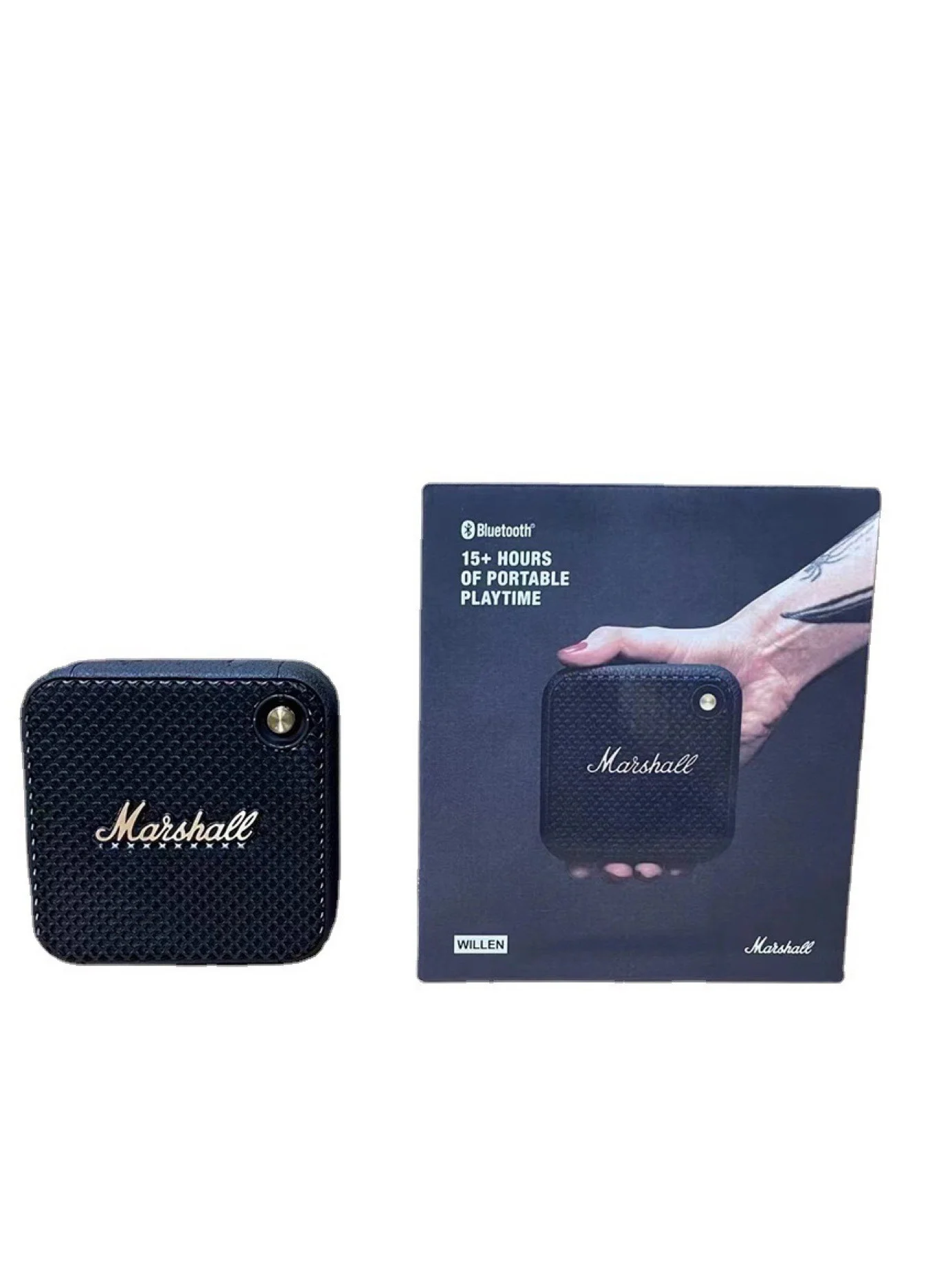 Premium Portable Wireless Bluetooth Speaker Compact Waterproof Sound System with Stackable Design (Black, 10 cm) uuvi2