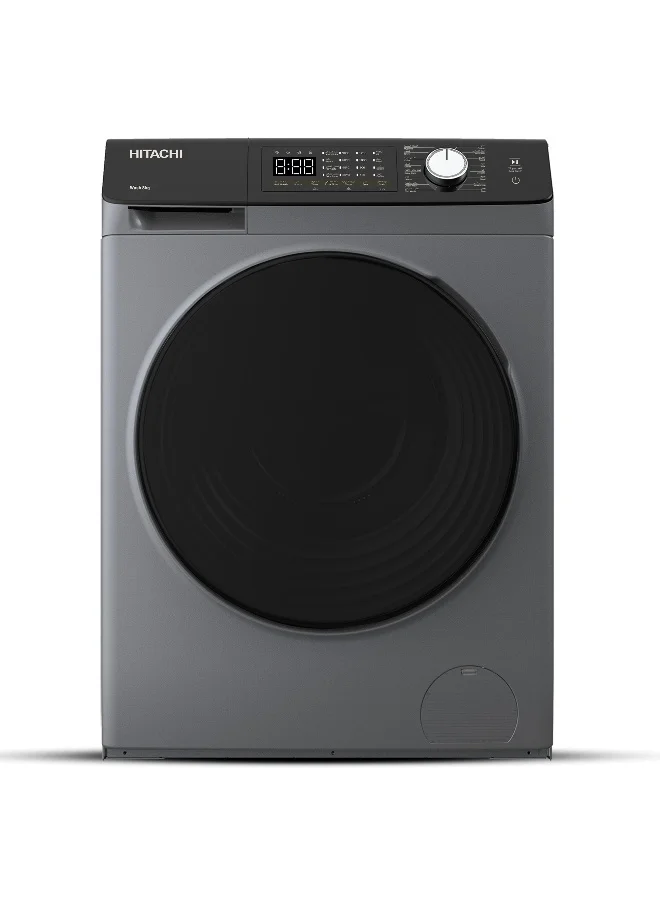 Premium Front Load Washing Machine 8kg Capacity 1200 RPM Fully Automatic Washer with Intelligent Sensor System (Dark Gray, 8kg) c8yps