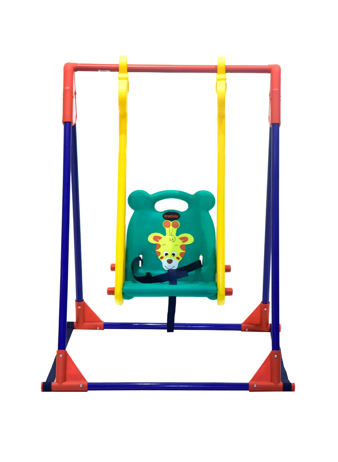 Smart Baby Foldable Single Swing for Kids Sturdy Indoor and Outdoor Play Equipment (49.2x34.2x47.2 cm) mhjvl