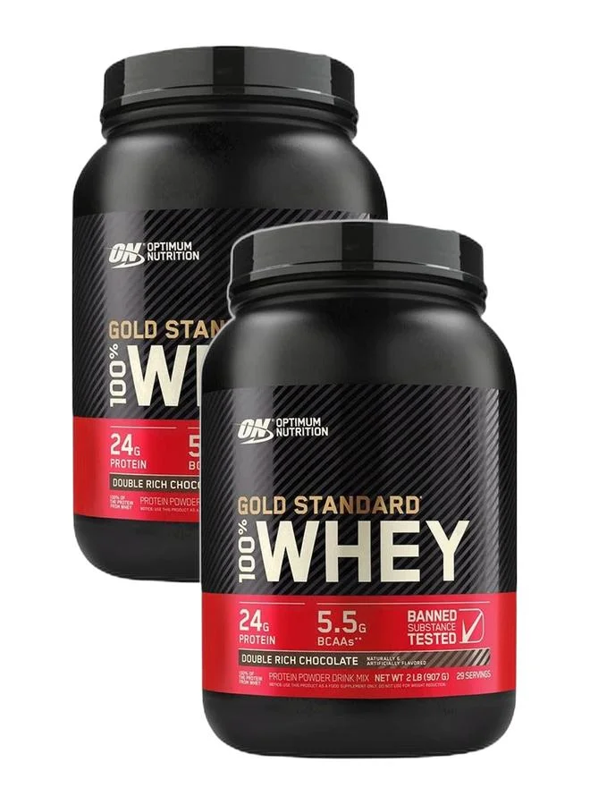 Optimum Nutrition Whey Protein Powder Double Rich Chocolate (907g) 4bjyw