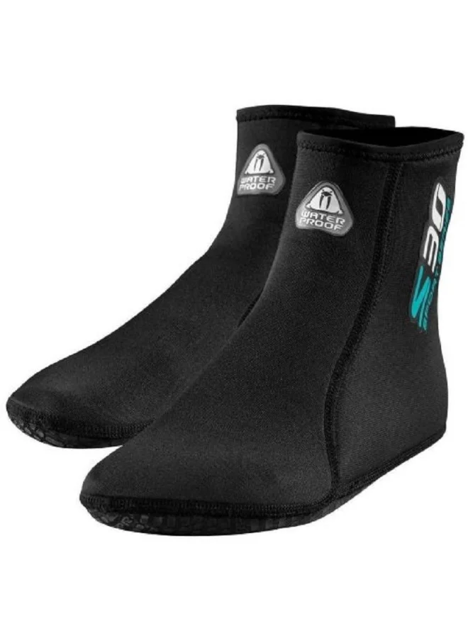 Premium Neoprene Water Sports Socks Waterproof Thermal Diving Gear (Black, S) 9kaub