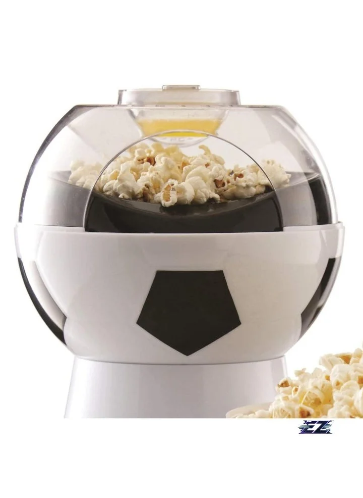 ELTRAZONE Electric Hot Air Popcorn Maker, Premium Oil-Free Popcorn Machine for Healthy Snacks (1200W, Football Edition) sqv4l
