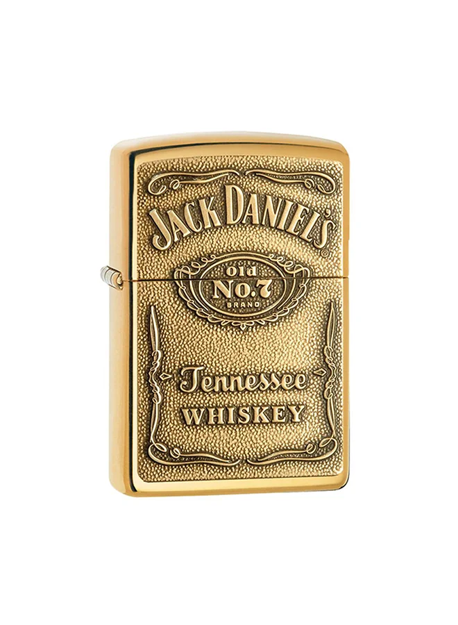 Premium Brass Windproof Lighter with Emblem Design (5.7 cm) diwx7