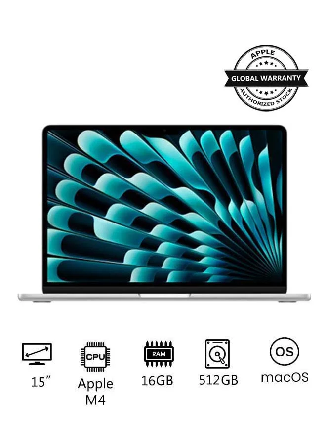 Premium Smart 15-Inch Laptop, 10-Core CPU 10-Core GPU, 16GB RAM, 512GB SSD, High-Performance Portable Computer (Silver, 15-Inch) efs7u