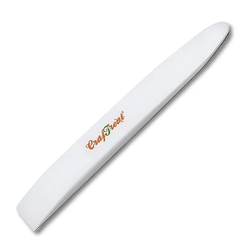 CrafTreat Teflon Bone Folder and Scoring Tool for Paper Crafting, Bookbinding, and Leather Burnishing (Non-Stick, Ergonomic, 16 cm) wlg7r