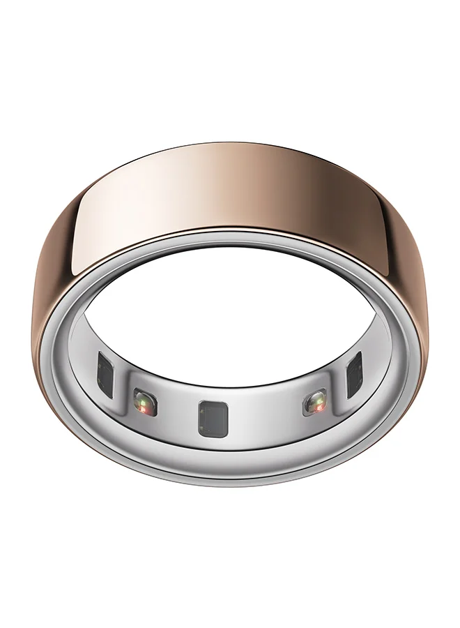 Premium Smart Health Tracking Ring Sleek Fitness Monitor (Rose Gold, Size 12) 3dfsc