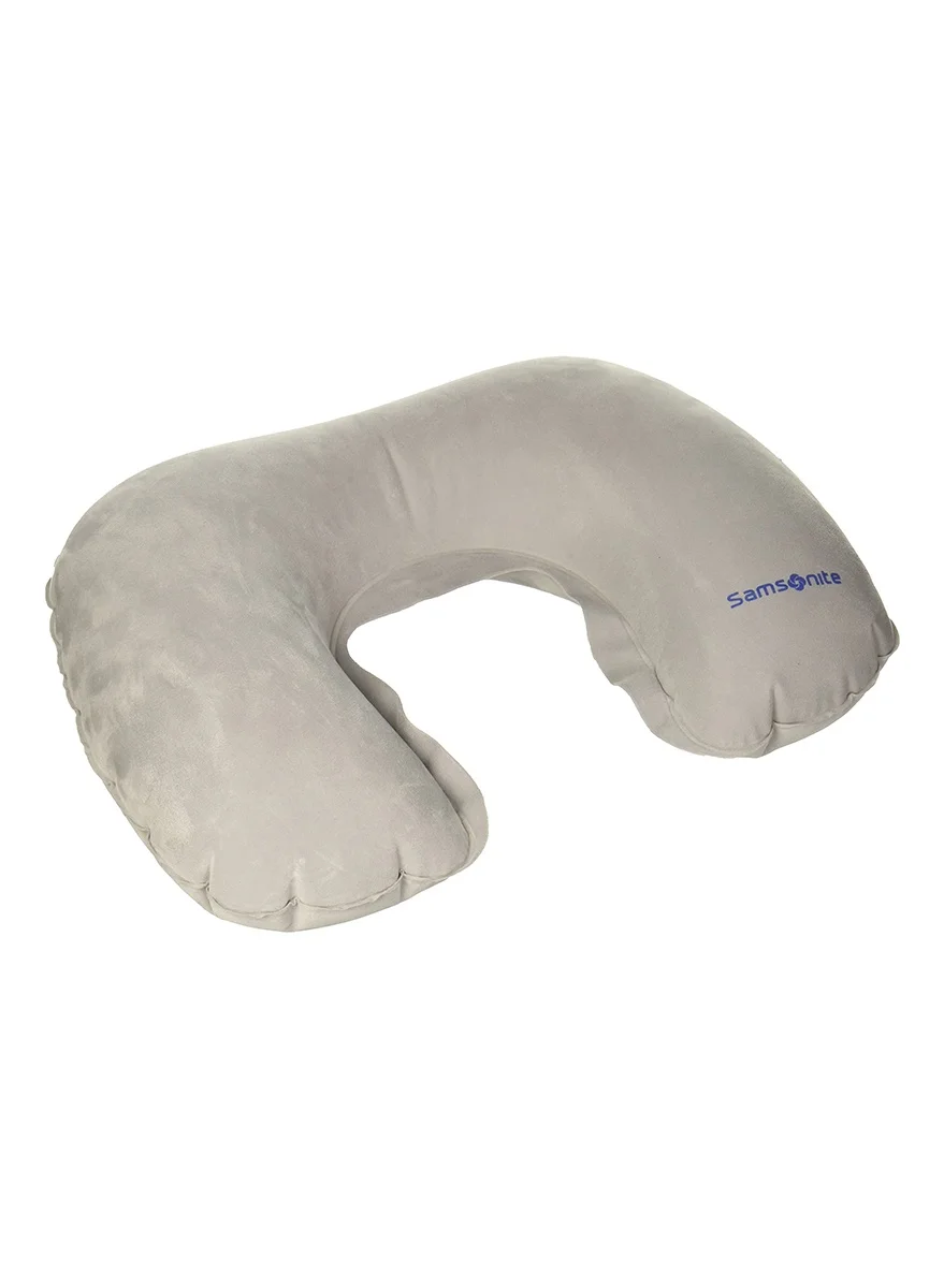 Premium Inflatable Travel Pillow Ergonomic Neck Support for Commuting and Long-Haul Flights (Grey, One Size) j898t