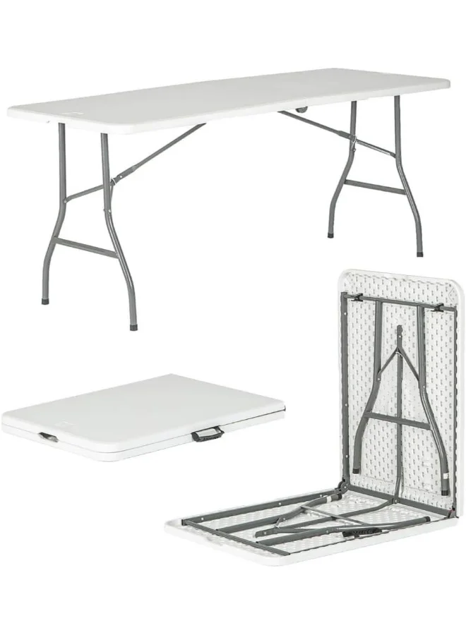 SKY-TOUCH Folding Lightweight Trestle Camping Table Portable Outdoor Furniture for Picnic and Garden (120 cm x 60 cm) xqn0w