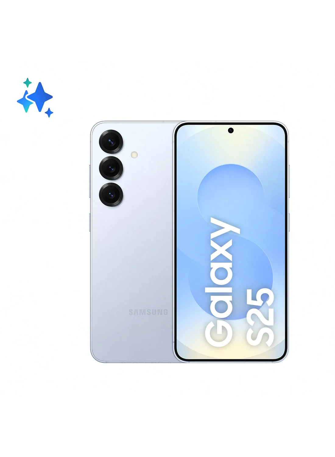 Ultra-HD S25 AI Smartphone 5G Dual SIM (Icy Blue, 12GB RAM, 128GB Storage, 6.2-inch Display) t8p1y