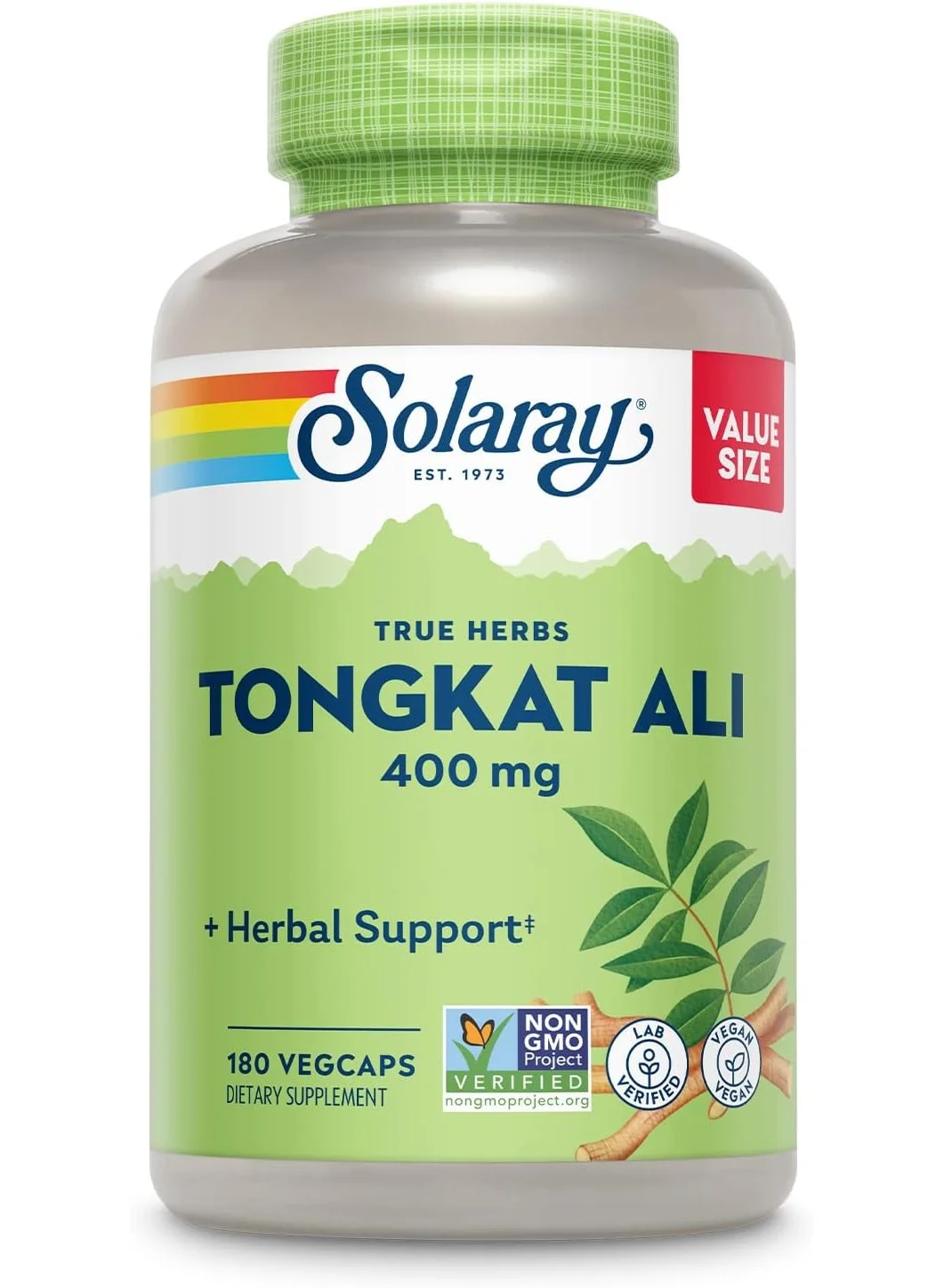 True Herbs Tongkat Ali Premium Herbal Supplement (400 mg, 180 Vegcaps) kulqf