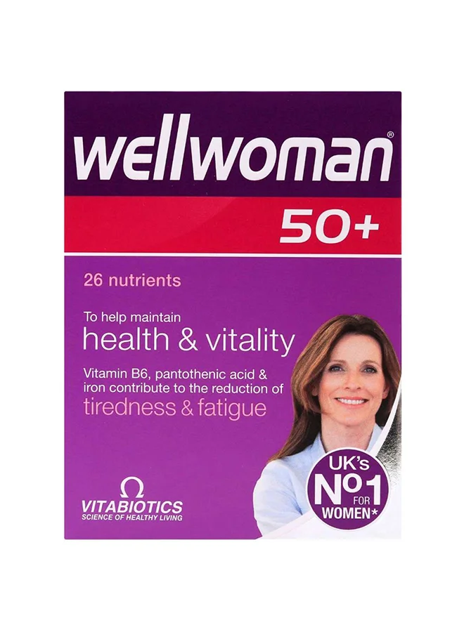 Vitabiotics Wellwoman 50+ Multivitamin Supplement Tablets (30 Tablets) ouog6