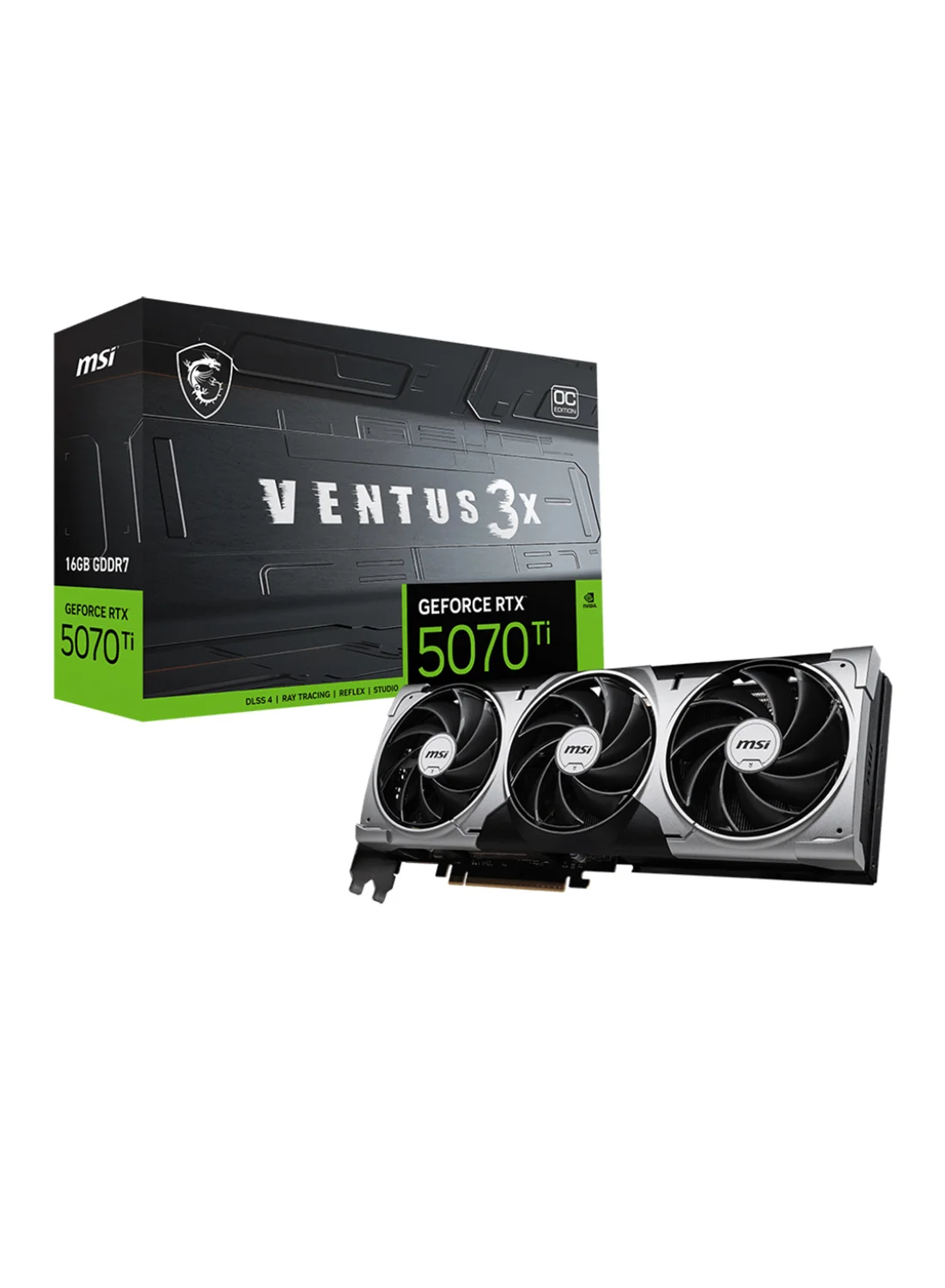 Premium Graphics Card 16GB GDDR7 Triple Fan Cooling System High-Performance Gaming GPU (Grey, 16GB) h95uf