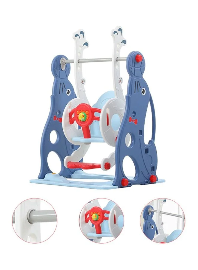 XIANGYU Indoor And Outdoor Baby Playground Swing Set Premium Plastic Activity Center (Cartoon Pattern, 1 Set) 0e948