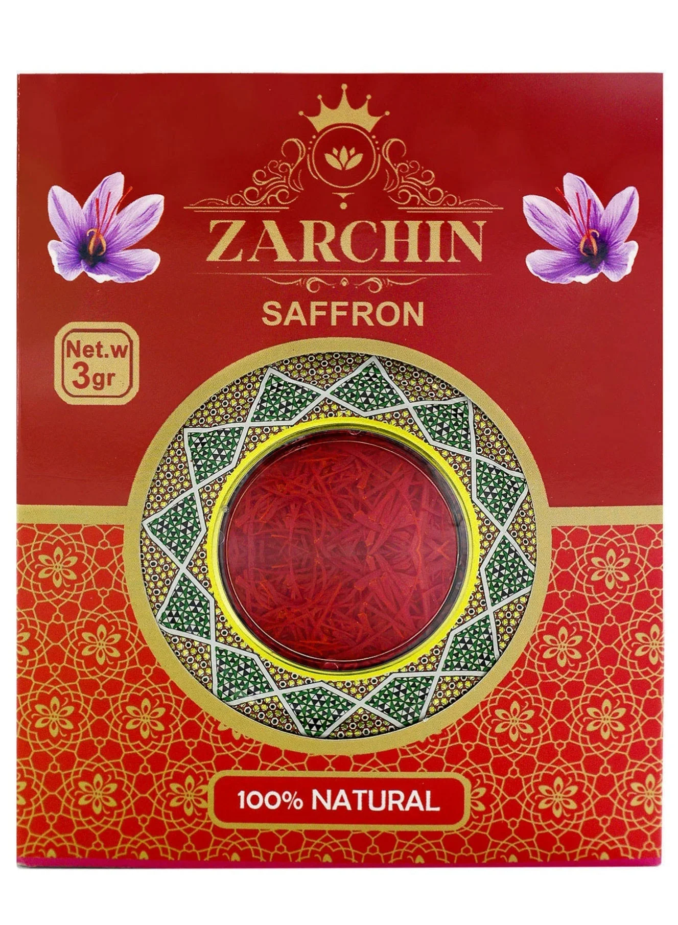ZARCHIN Super Negin Saffron Premium Organic Culinary Spice (3g) kaohl