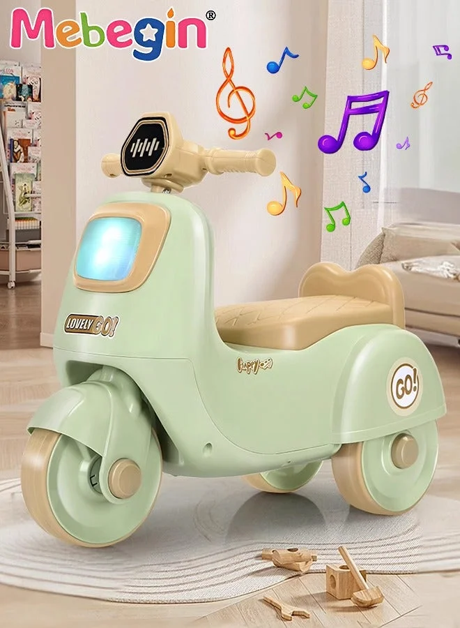 MEBEGIN Kids Ride-on Balance Car with Music and Lights (Anti-Rollover, Wear-Resistant Tires, Unisex) 3sd5w
