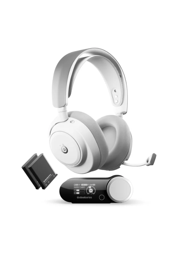 Premium Wireless Gaming Headset with Active Noise Cancellation and Hi-Res Audio Support (White, Multi-Platform Compatibility) 0g9vx