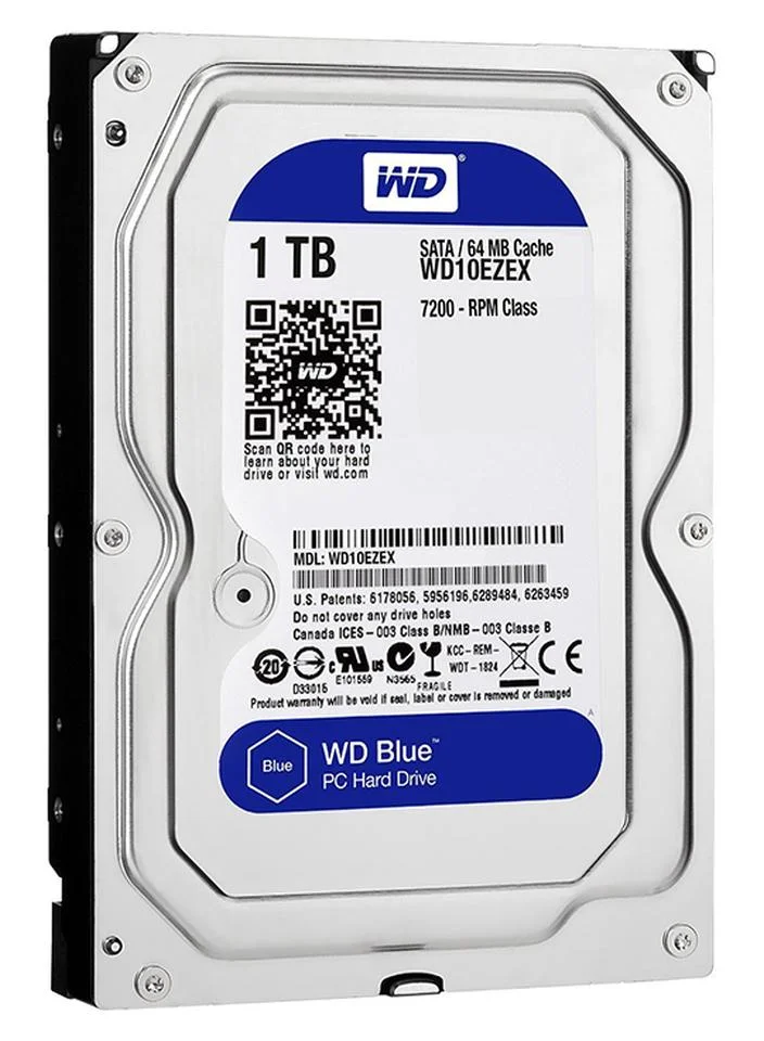 Premium SATA Hard Disk Drive for Desktop Computer High-Speed Data Storage (Silver, 1 TB) izqe0