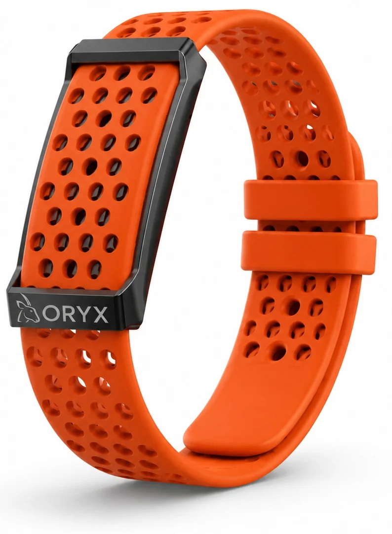 Oryx Health Fitness Tracker Band with Heart Rate & Sleep Monitoring (Adjustable Nylon Strap, One Size) mv9ls