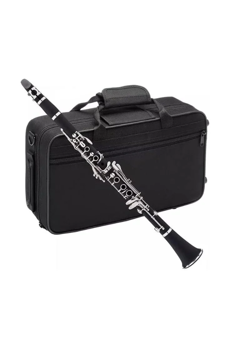 Megarya Professional B Flat Clarinet Ebony Wood Instrument (Premium Quality, 17 Keys) 73hb7