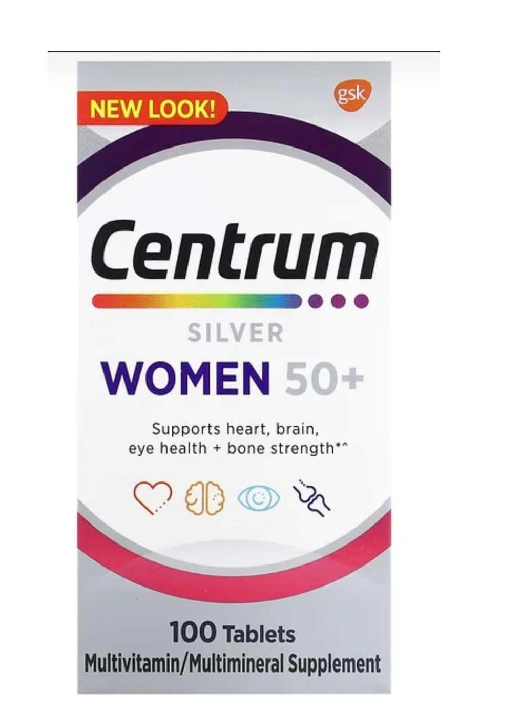 Premium Multivitamin for Women 50+ Daily Nutritional Support (100 Tablets) qpc60