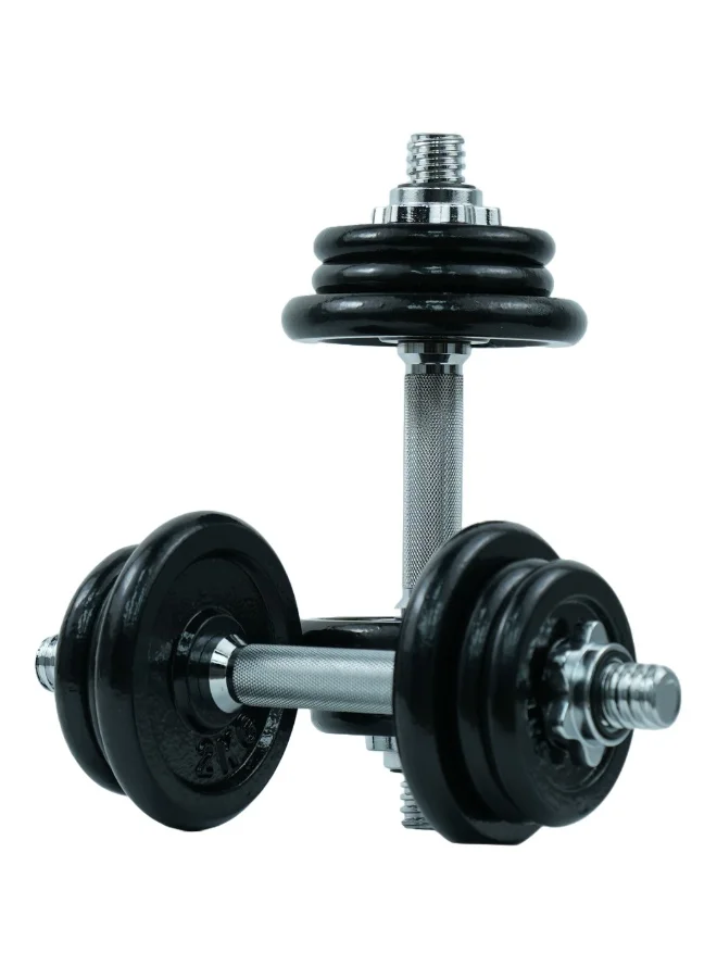 Axox Fitness Adjustable Dumbbell Set (Cast Iron, 20 kg Pair) Premium Strength Training Equipment for Home Gym Workouts 14f7r