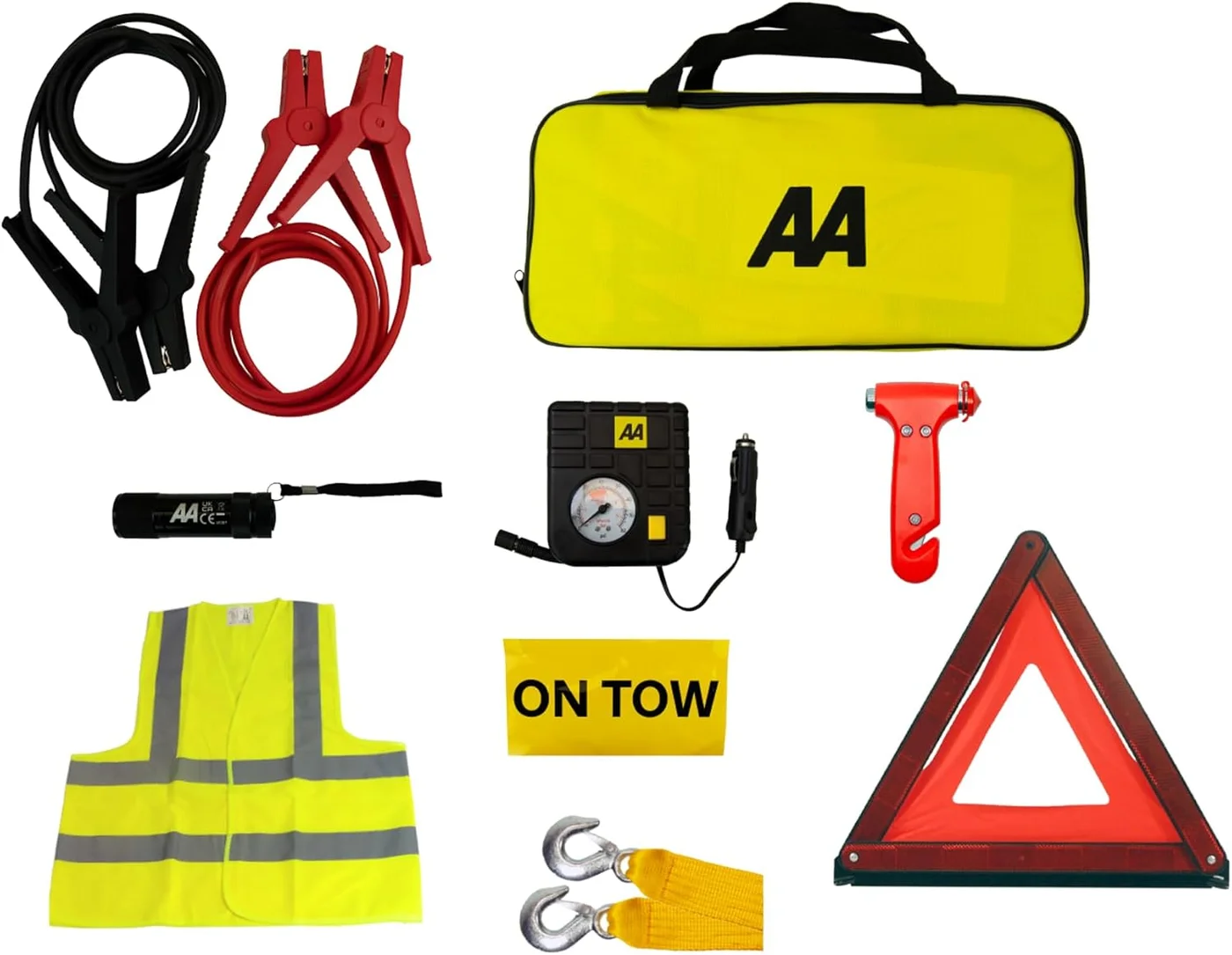 Premium Vehicle Emergency Breakdown Safety Kit Comprehensive Roadside Assistance Set (1 Piece) oka9o
