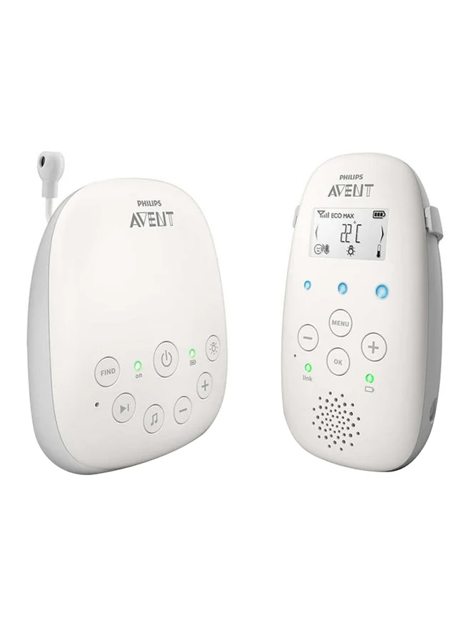 Premium DECT Baby Monitor with Temperature Sensor and Two-Way Audio (1 Unit) ohbu3