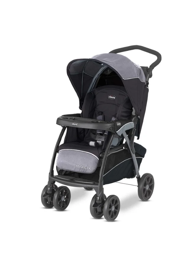 Premium Foldable Baby Stroller with 8-Position Recline and Shock-Proof Wheels (Jet Black, Up to 22 kg) l02zj