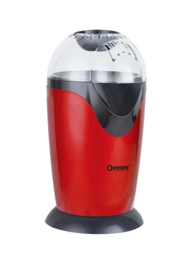 DESSINI Oil Free Popcorn Maker Hot Air Popper Machine (Red, 300 mL) 5xa29