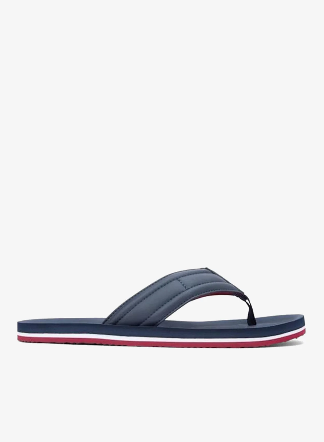 Premium Padded Strap Flip-Flops Casual Summer Sandals for Men (Navy, 42 EU) vmx28