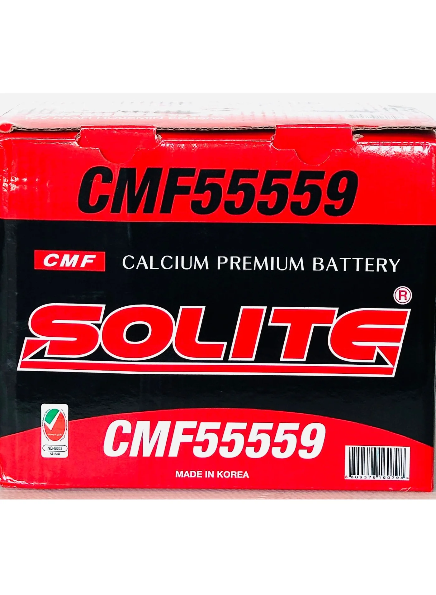 SOLITE Automotive Battery 12V 55AH 55559-MF Maintenance-Free Lead-Acid Power Source for Passenger Vehicles kfr9i