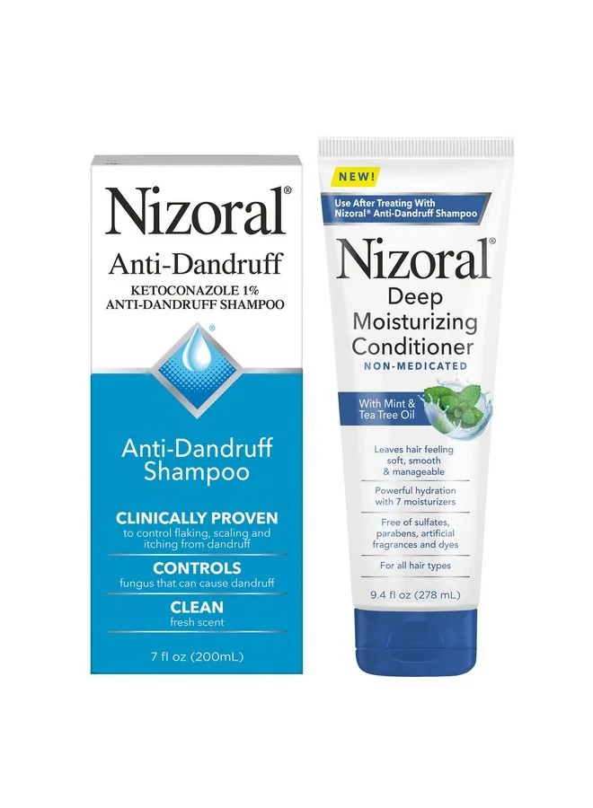 Premium Dandruff Control Shampoo and Deep Moisturizing Conditioner Set (207 mL Shampoo, 278 mL Conditioner) 0xcd9