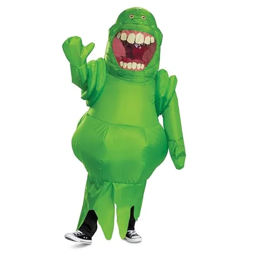 Inflatable Green Slimer Costume for Kids Premium Character Outfit for Halloween and Parties (Child Size) 5407j