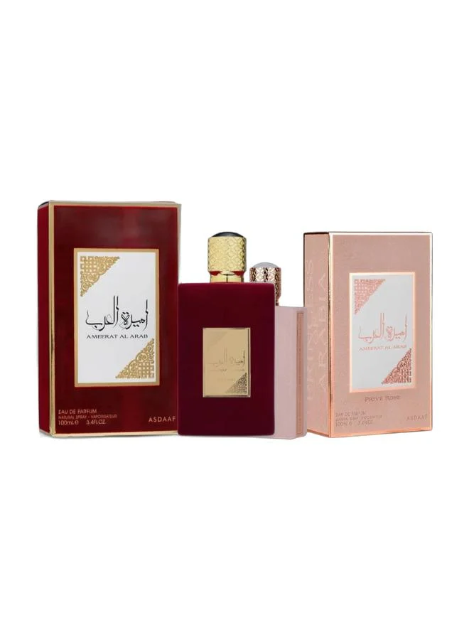 Lattafa Ameerat Al Arab EDP and Prive Rose EDP Fragrance Set (2 x 100 mL) ahnp7