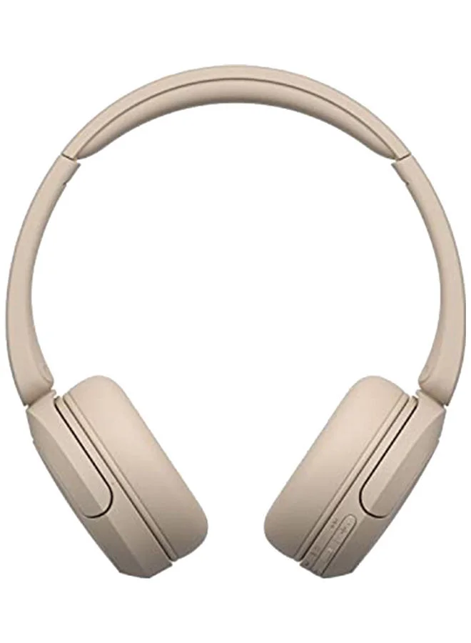 Premium Wireless On-Ear Bluetooth Headphones with Built-in Microphone for Clear Phone Calls (Beige, Adjustable) 2zah4
