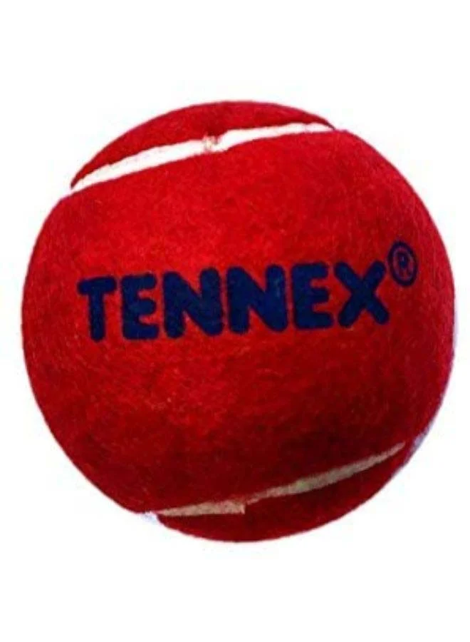 Tennex Heavy Tennis Cricket Ball Set (6-Piece, Professional Grade Rubber, Durable Training Equipment) cz1jl